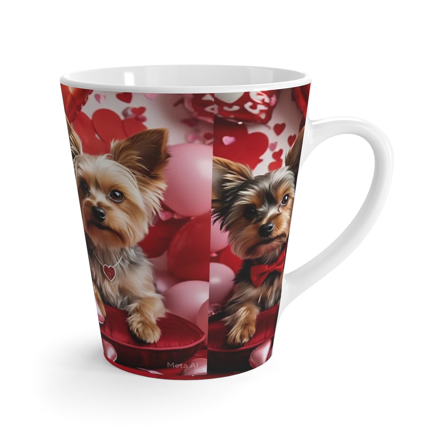 Yorkie Valentines ❤️ Latte Mug