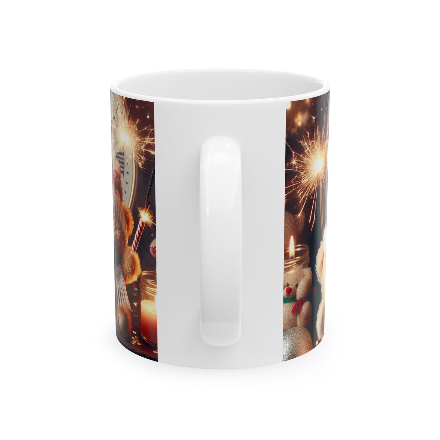 New Years Eve Teddy🧸Bear Mug, (11oz, 15oz)