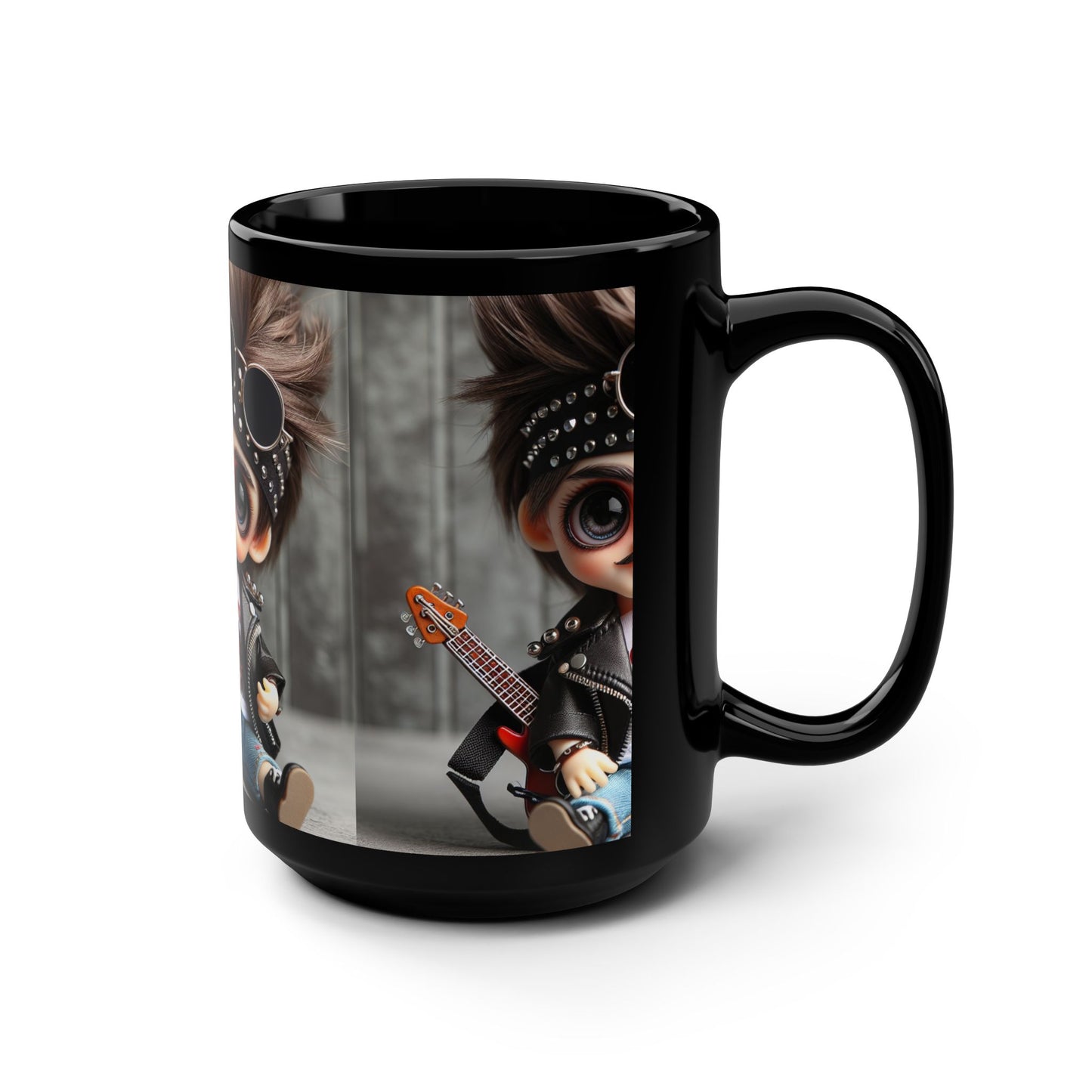 Stylish Punk Rock Mug, Coffee Cup for Music Lovers, Gift for Rock Fans, Edgy Home Decor, Unique Collectible