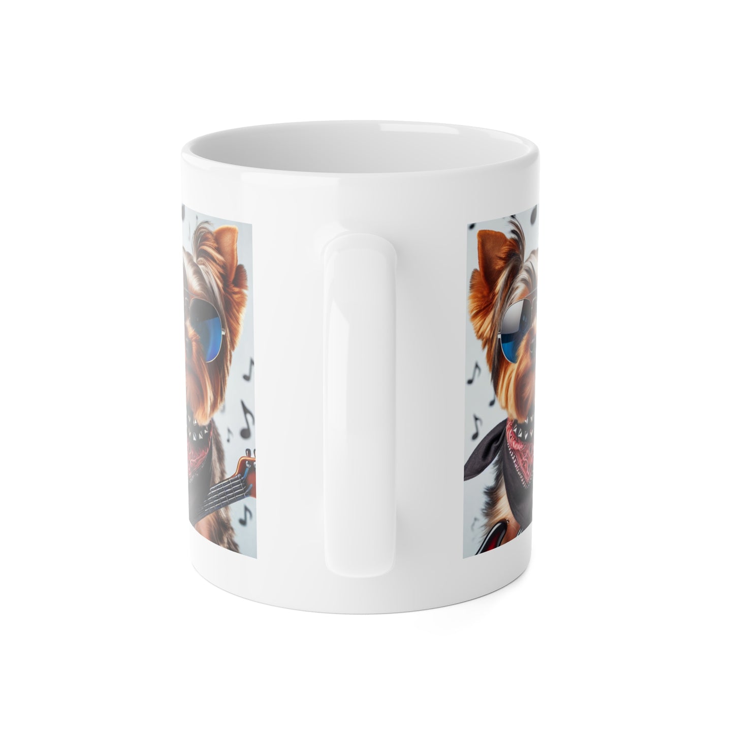 Cool Dog Music Lover Mug - 11oz White Ceramic