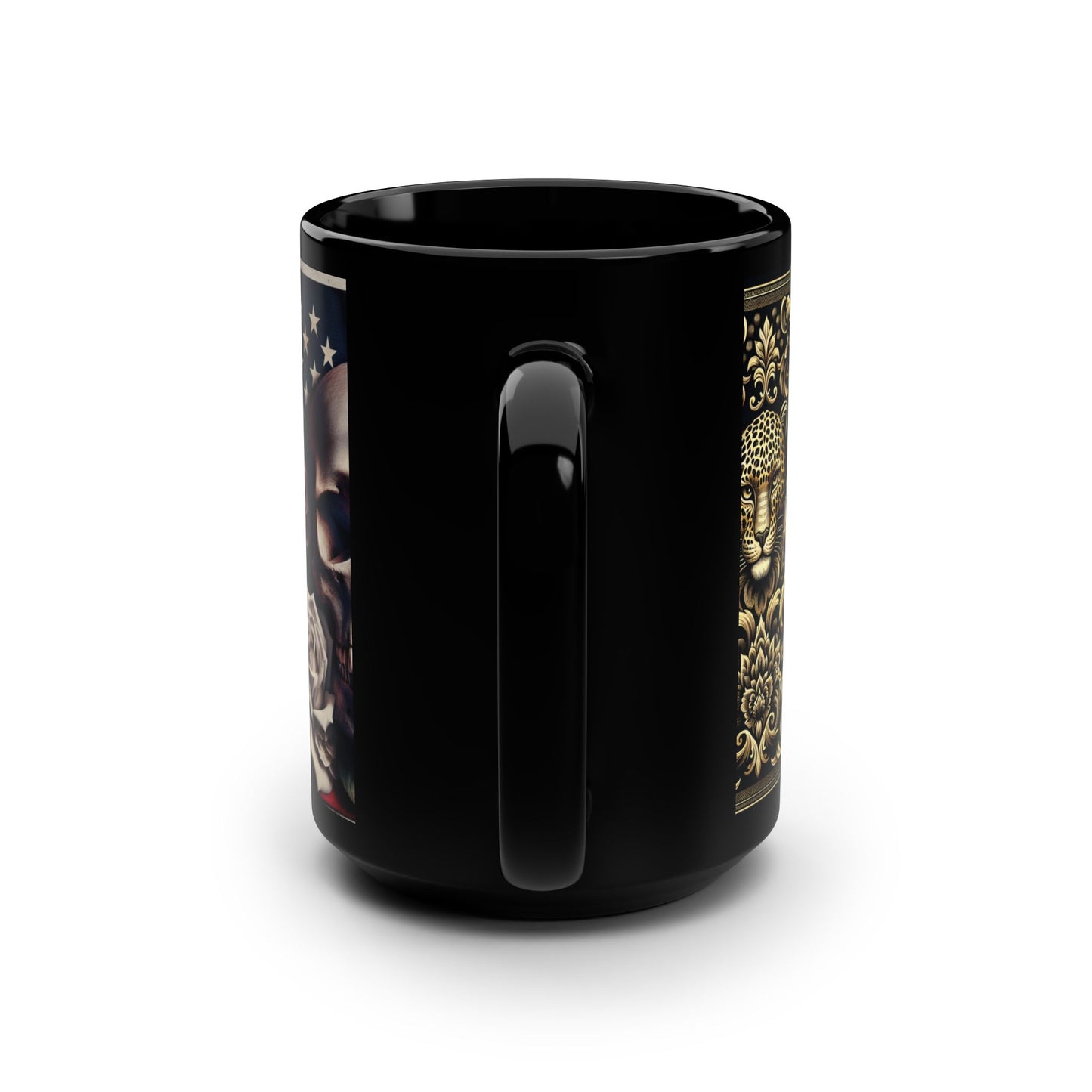 RöckChixx 👑🤘🎂 Black Mug, 15oz