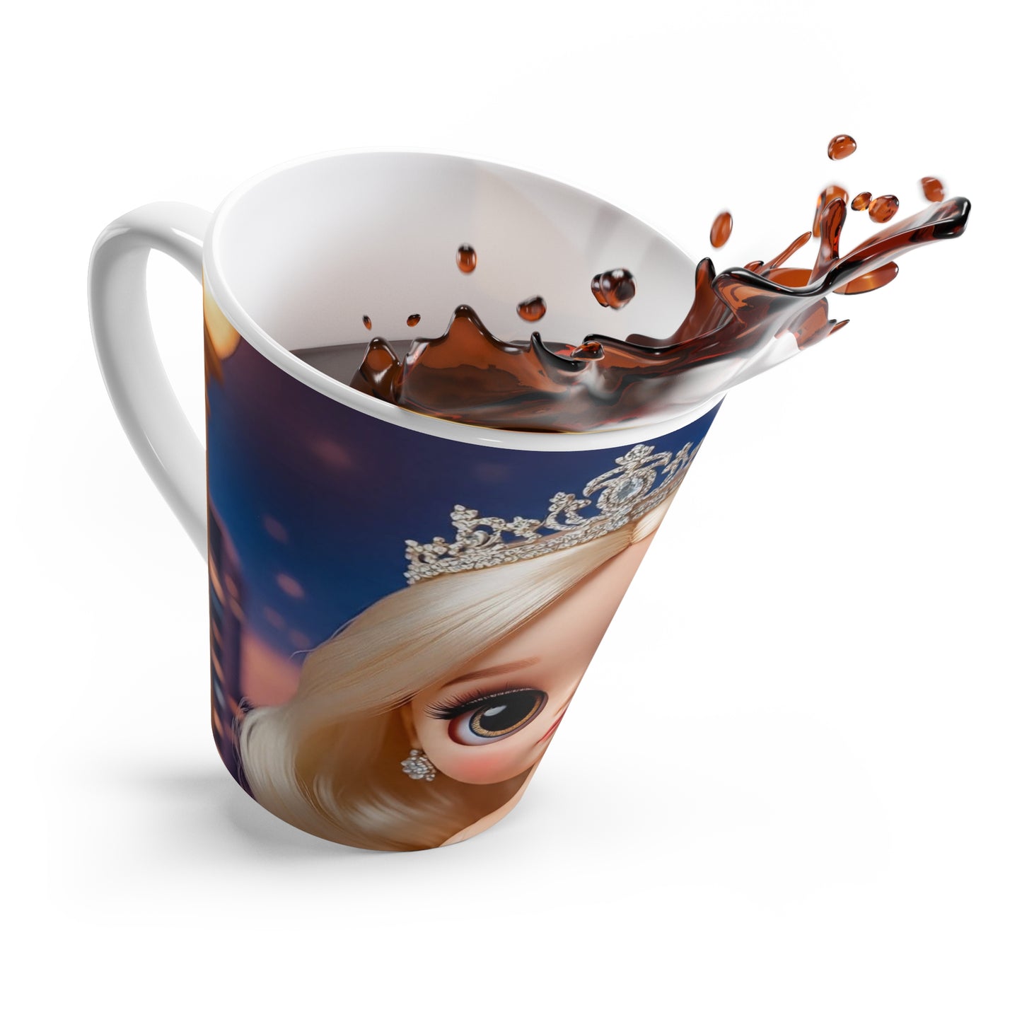 Princess Doll Latte Mug | Cute Collector's Cup, Gift for Tea Lovers, Unique Home Decor, Perfect for Birthdays, Celebrations