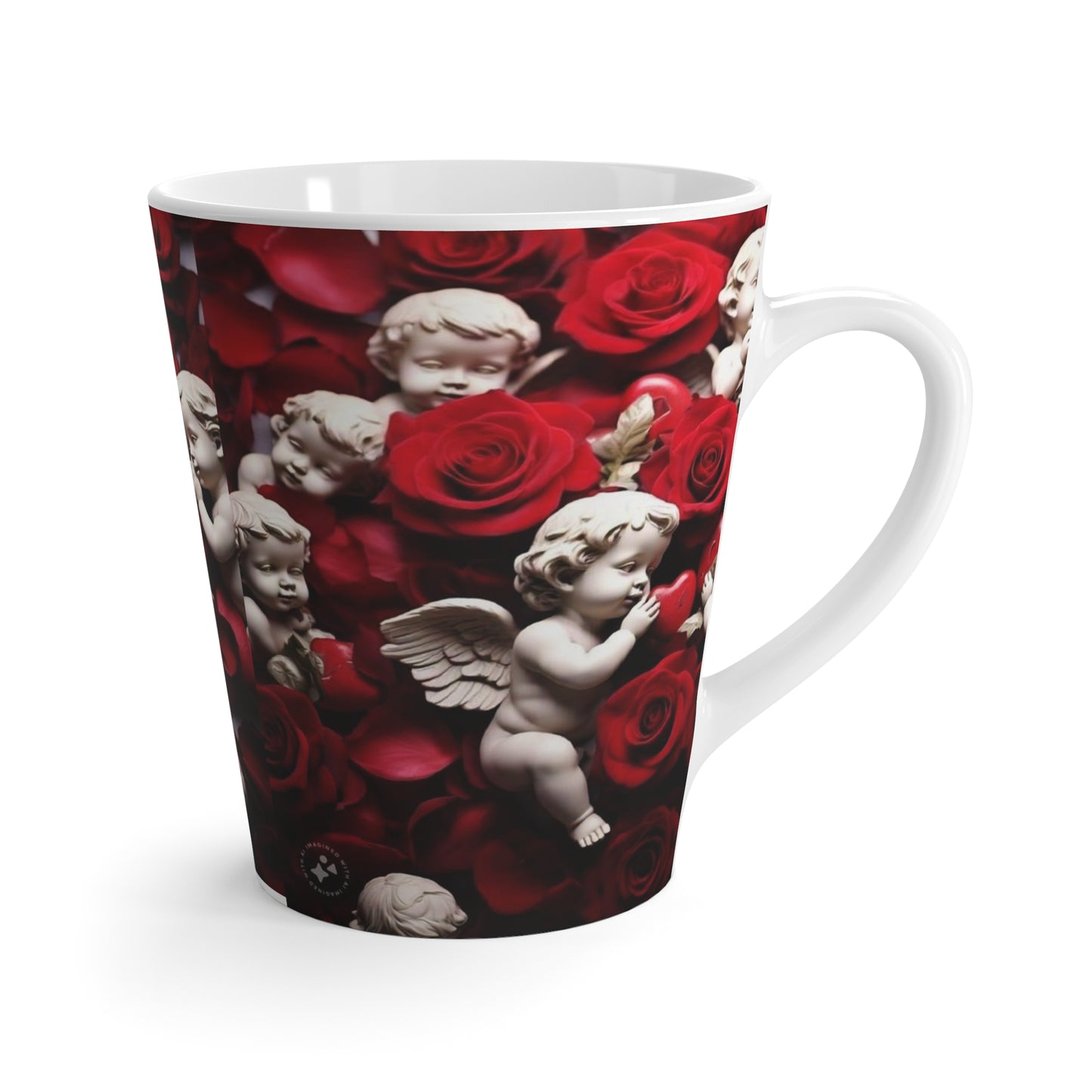 Cherub👼and Roses🌹Latte Mug