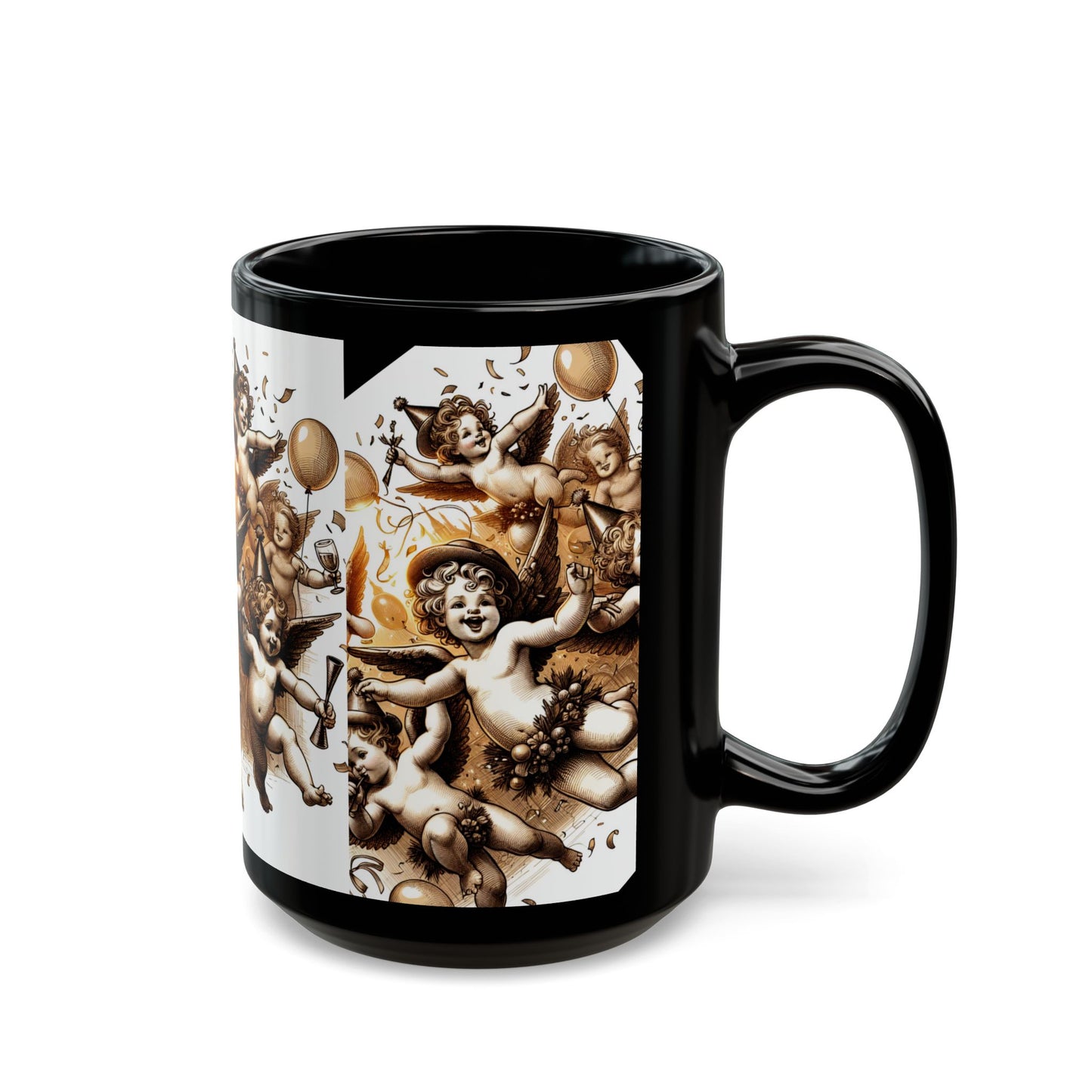 Cherub😇Black Coffee Mug (11oz, 15oz)