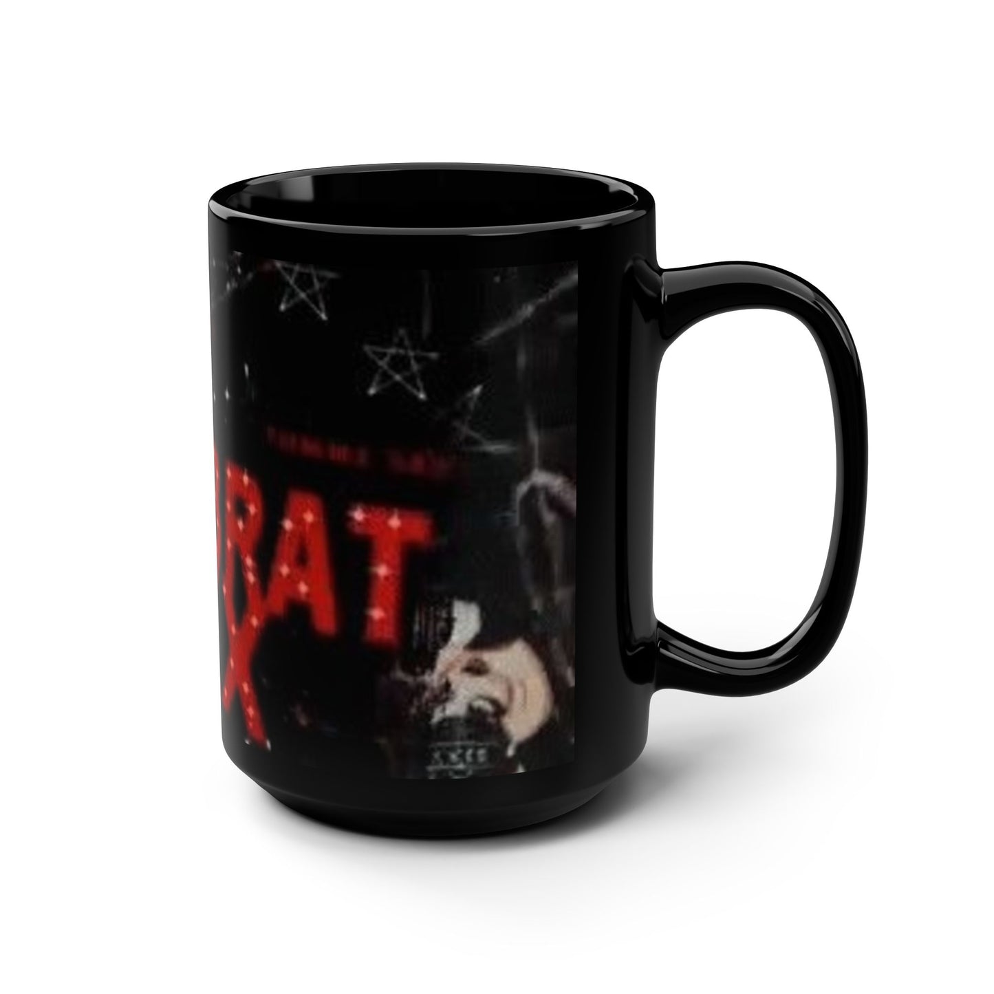 Rockstar Black Mug - 15oz, Unique Coffee Cup, Music Lover Gift, Band Merchandise, Vintage Style Mug, Great for Home or Office