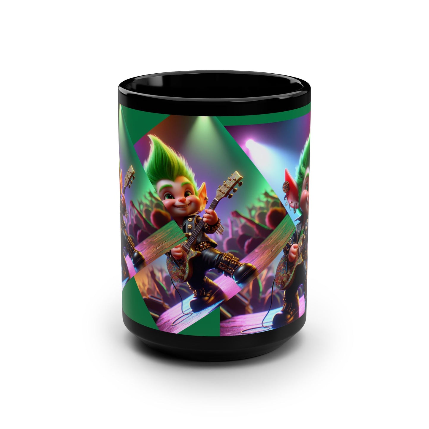 Black Mug, 15oz☘️Leprechaun☘️