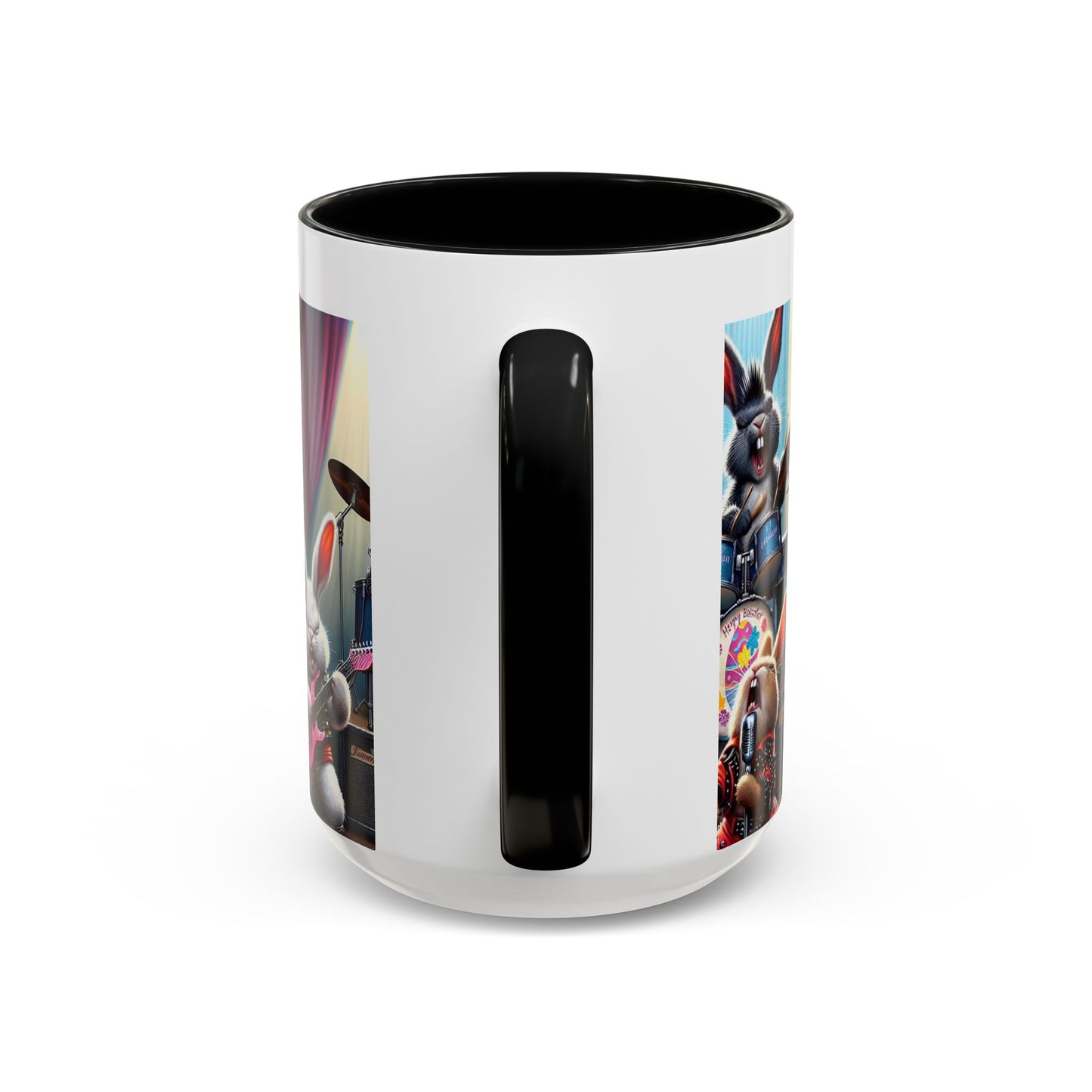 Rockin' Bunny Band Coffee Mug - 11/15oz Accent Mug for Music Lovers