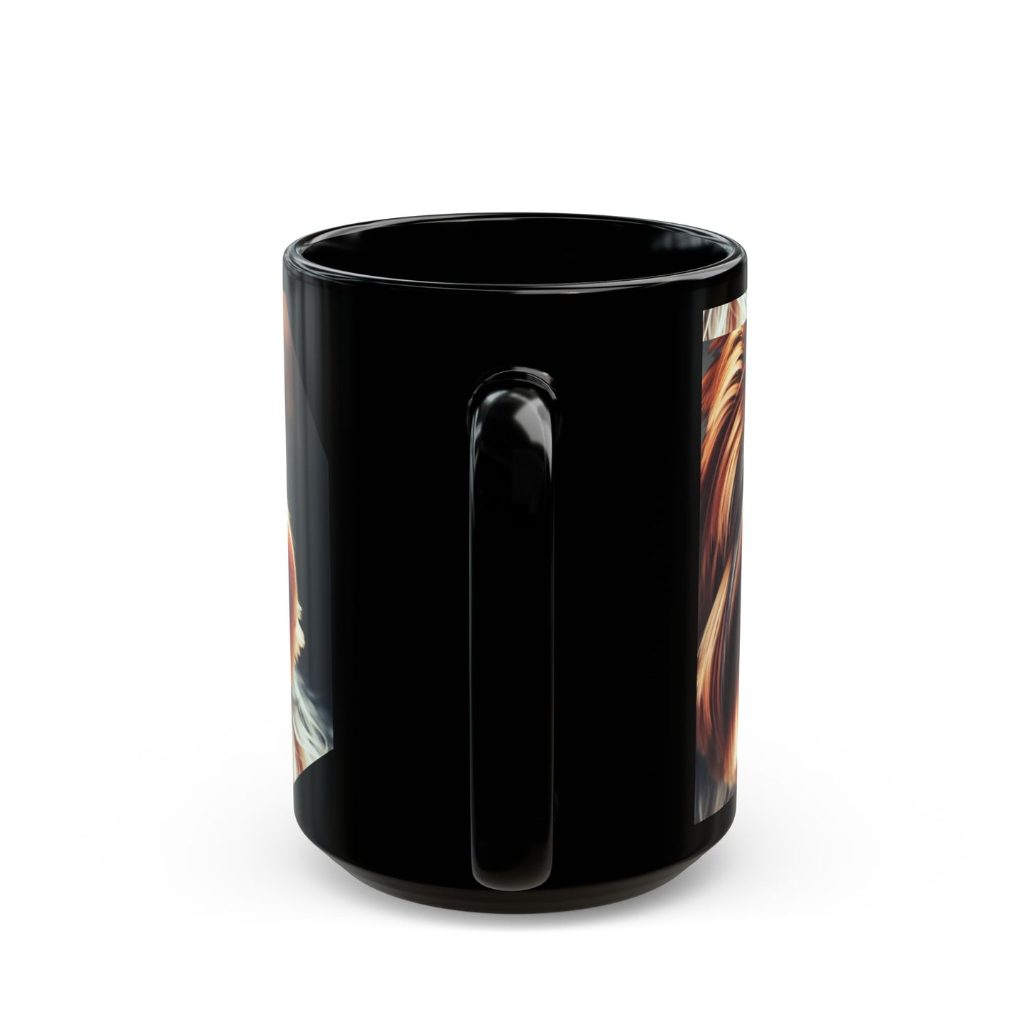 King & Queen Yorkie 🐾👑🐾Black Mug (11oz, 15oz)