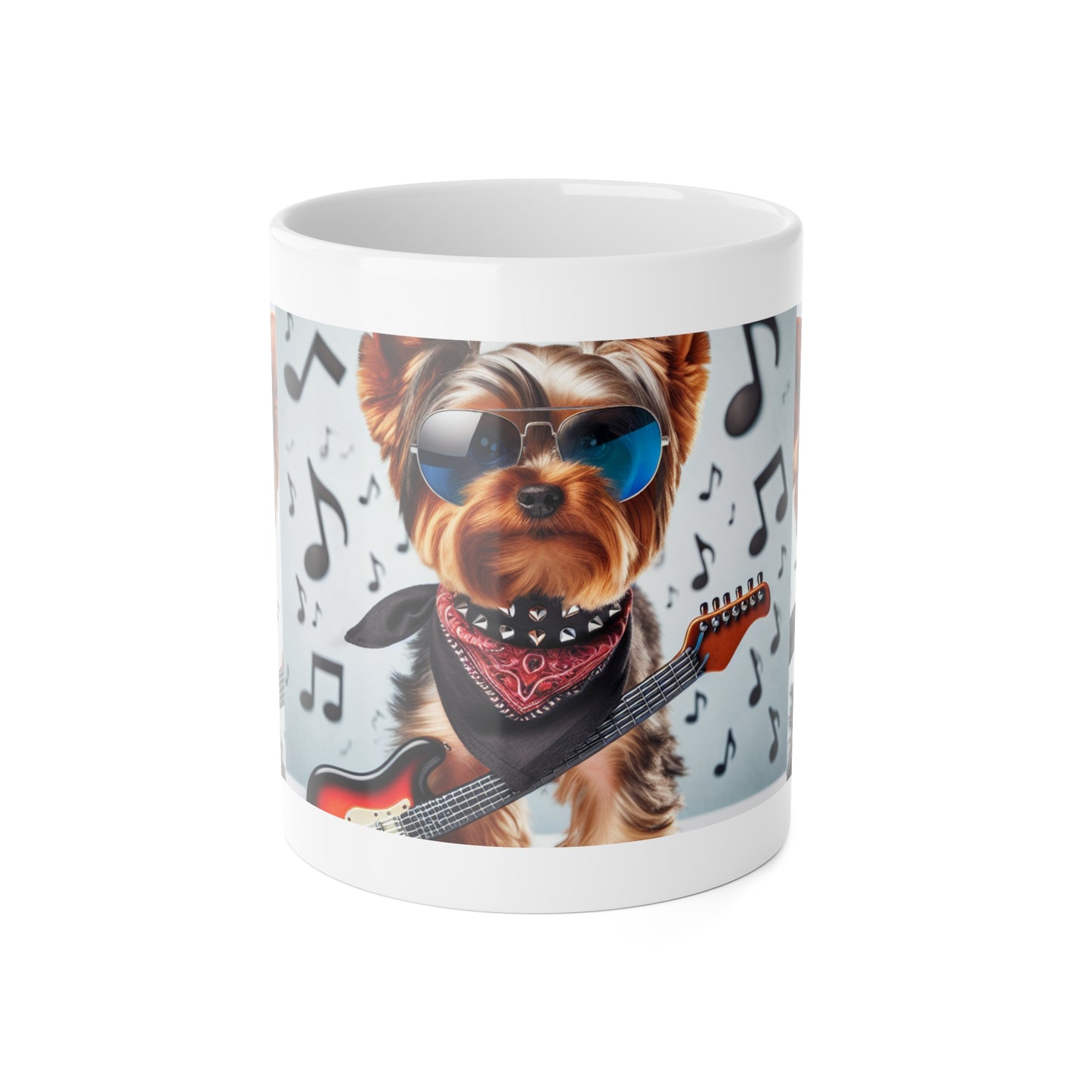 Cool Dog Music Lover Mug - 11oz White Ceramic