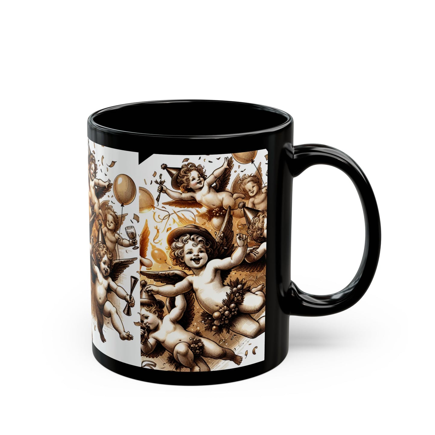 Cherub😇Black Coffee Mug (11oz, 15oz)