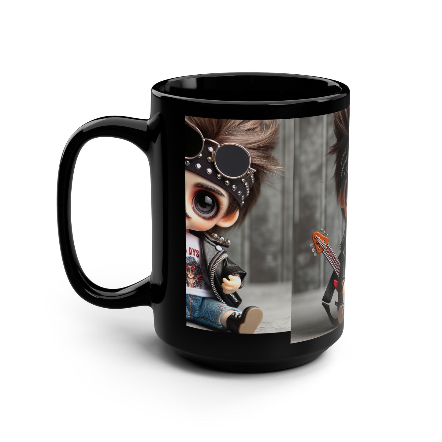 Stylish Punk Rock Mug, Coffee Cup for Music Lovers, Gift for Rock Fans, Edgy Home Decor, Unique Collectible