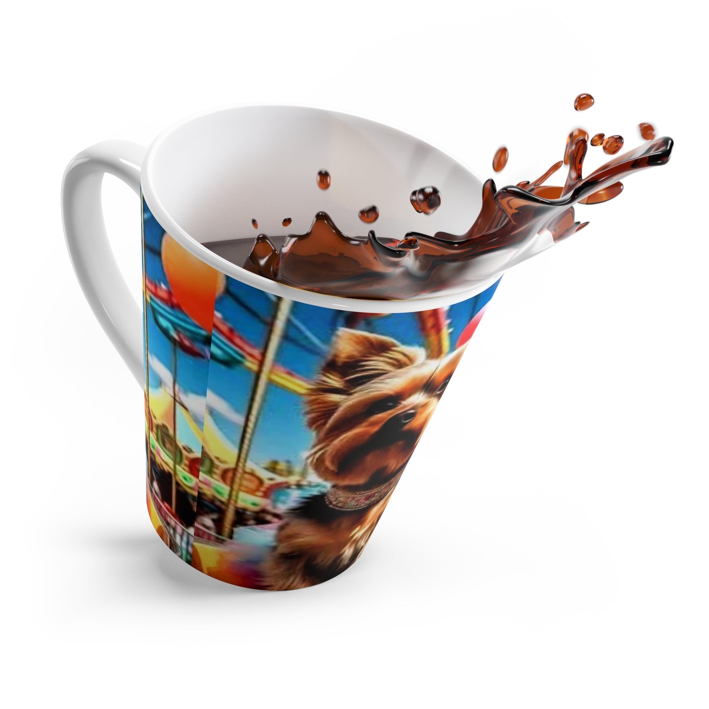 Yorkshire Terrier Latte Mug, Dog Lover Gift, Cute Dog Mug, Pet Birthday Celebration, Fun Coffee Cup