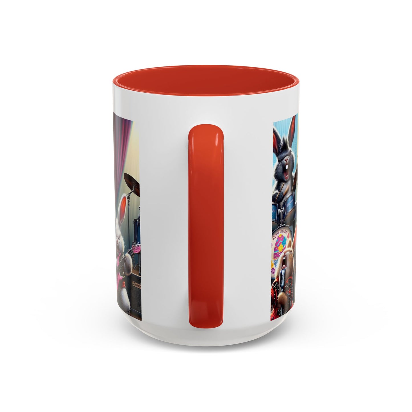 Rockin' Bunny Band Coffee Mug - 11/15oz Accent Mug for Music Lovers
