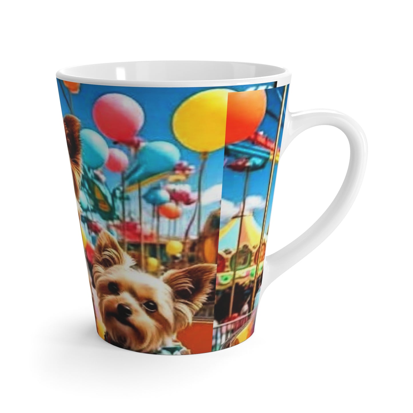 Yorkshire Terrier Latte Mug, Dog Lover Gift, Cute Dog Mug, Pet Birthday Celebration, Fun Coffee Cup
