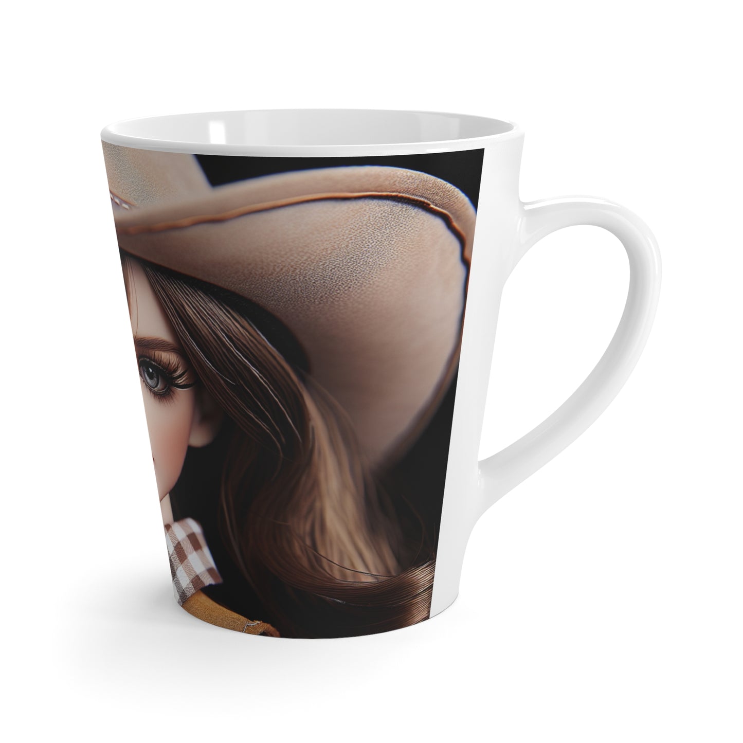 Cowgirl Latte Mug with Stylish Cowboy Design, Perfect for Coffee Lovers, Western Decor, Gift for Her, Unique Collectible, Birthday Present