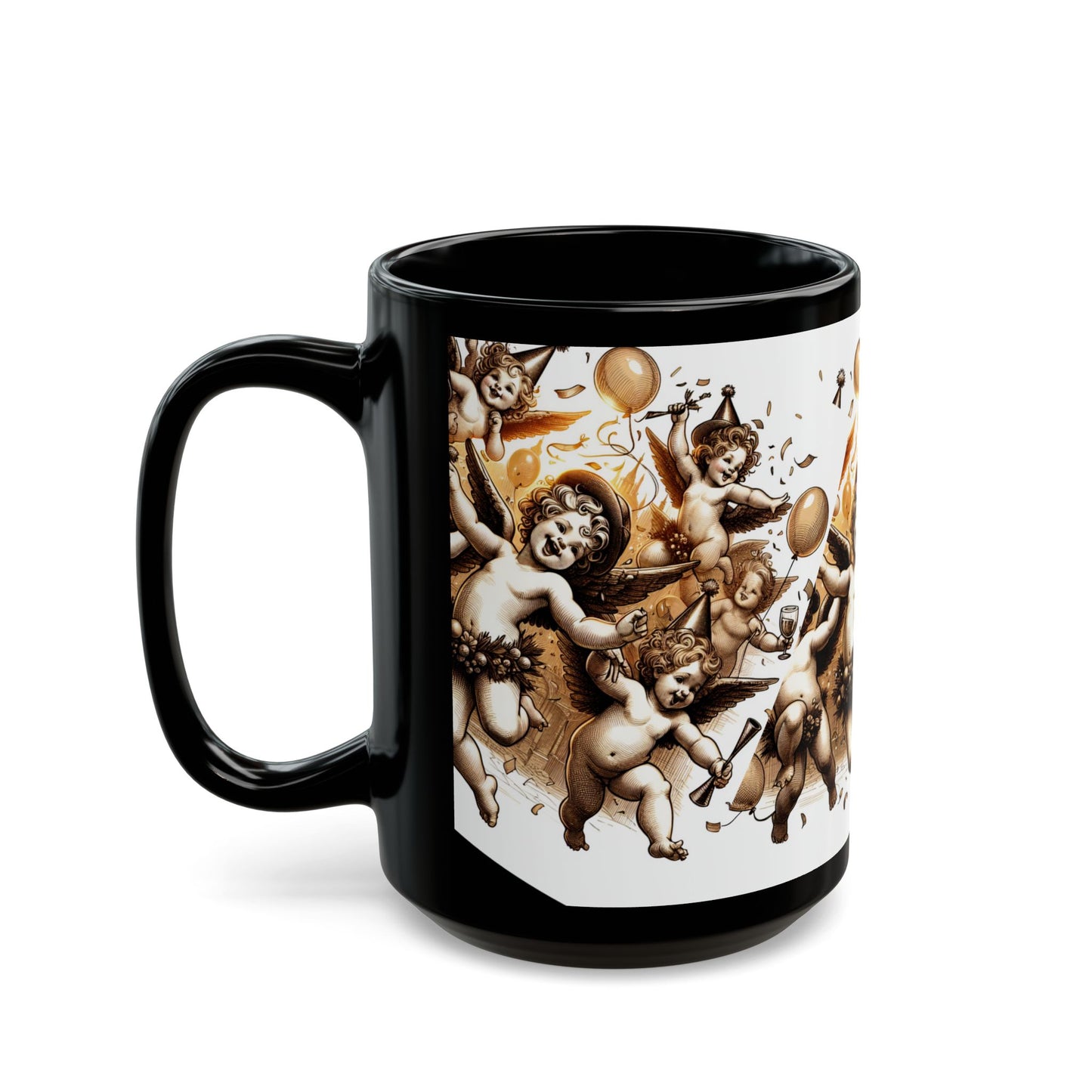 Cherub😇Black Coffee Mug (11oz, 15oz)