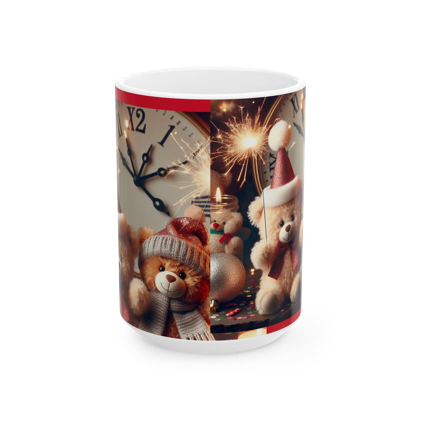 New Years Eve Teddy🧸Bear Mug, (11oz, 15oz)