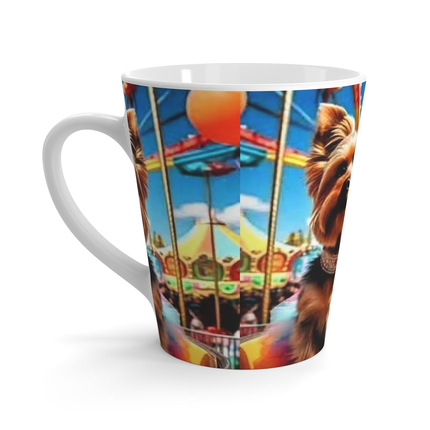 Yorkshire Terrier Latte Mug, Dog Lover Gift, Cute Dog Mug, Pet Birthday Celebration, Fun Coffee Cup
