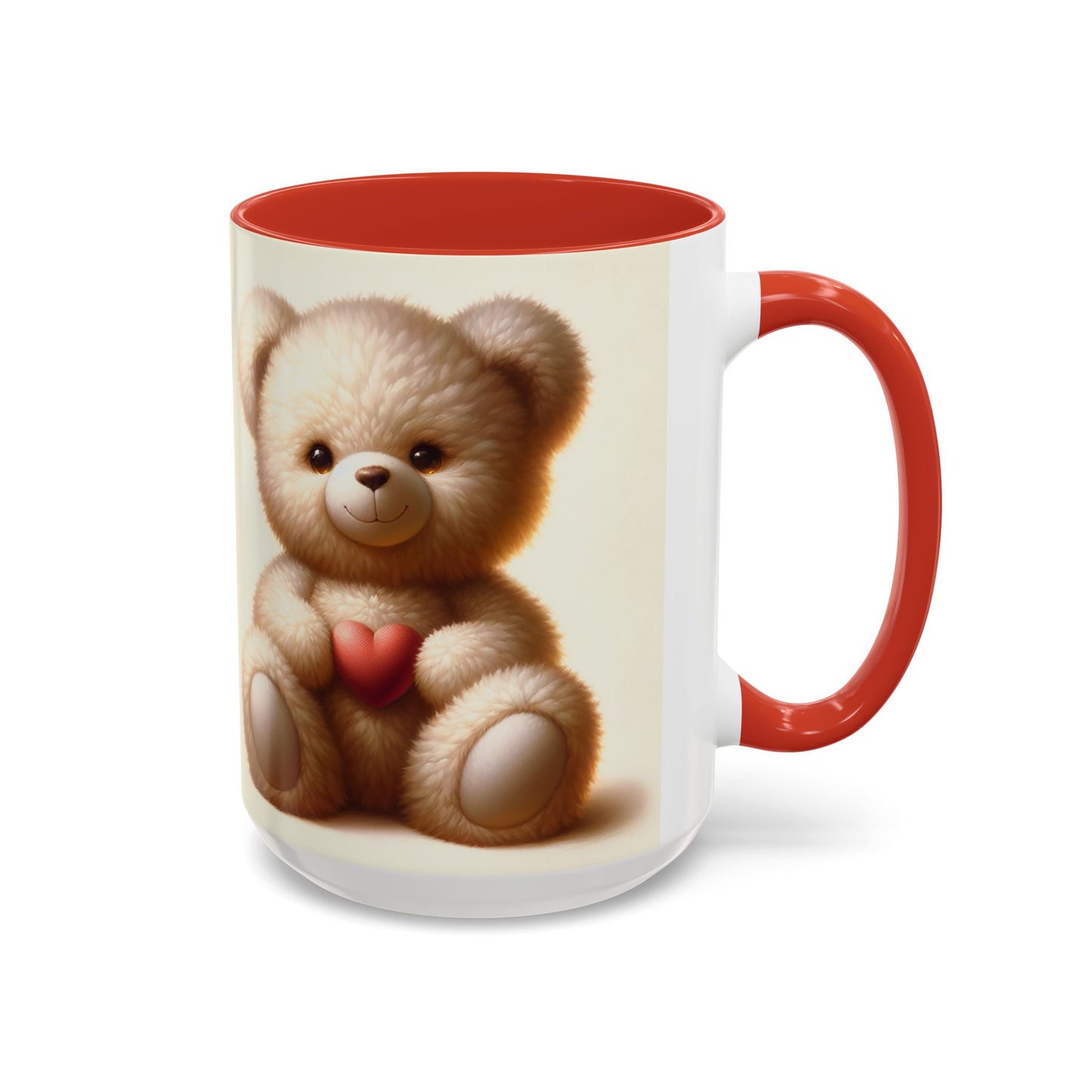 Cute Teddy Bear 🧸Accent Coffee Mug (11, 15oz)