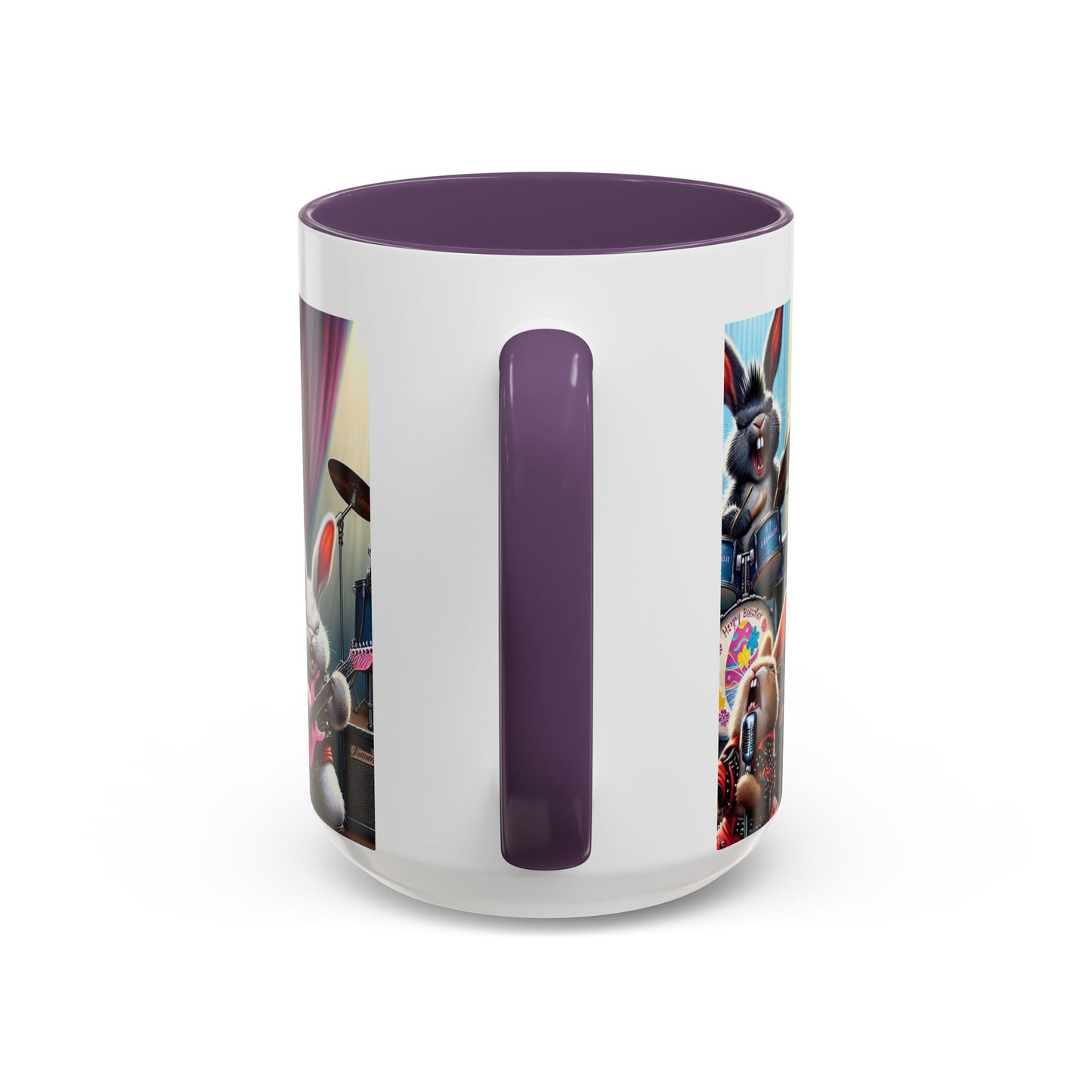 Rockin' Bunny Band Coffee Mug - 11/15oz Accent Mug for Music Lovers
