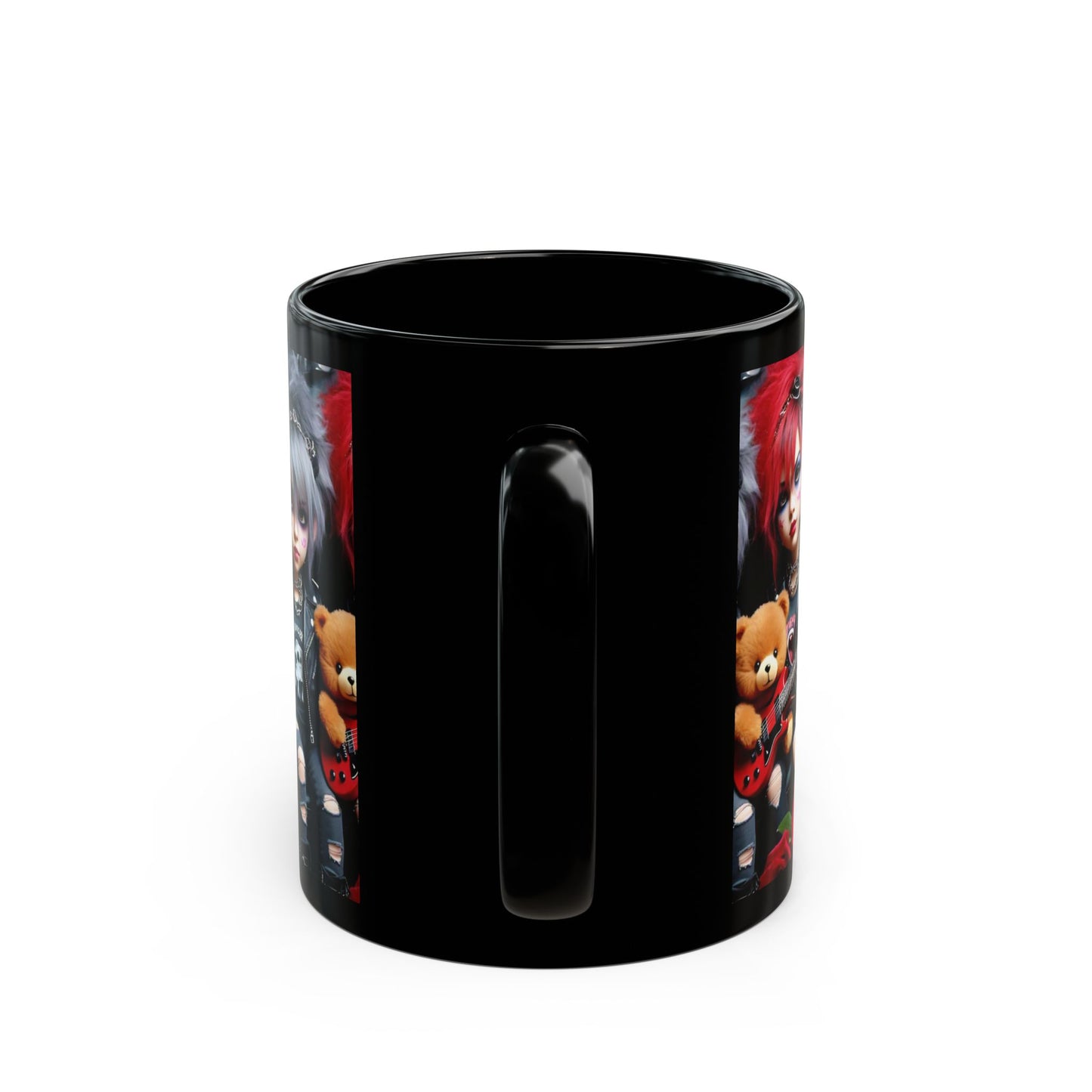 Gothic Cuties Black Mug, Rocker Coffee Cup, Alternative Drinkware, Edgy Gift, Halloween Decor