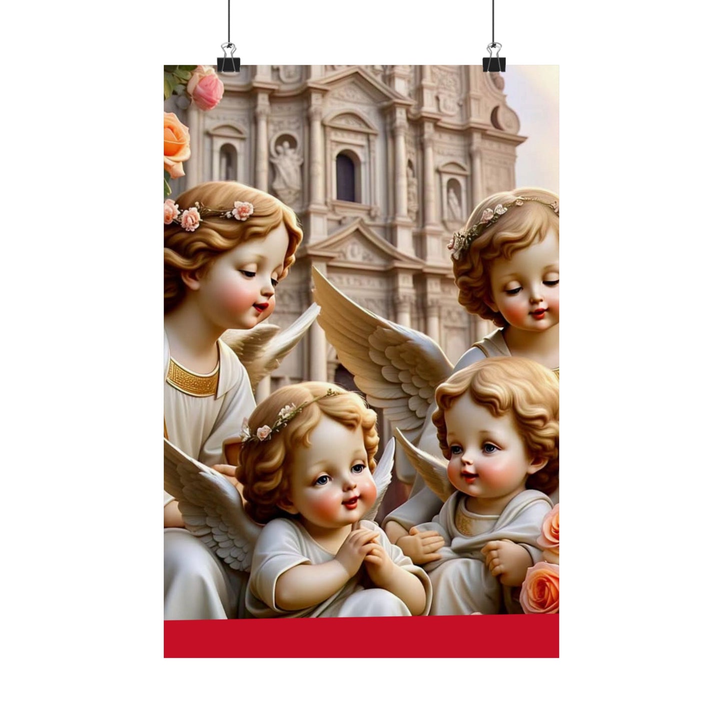 Angelic Cherub Poster Set - Serene Wall Art for Nursery & Kids' Rooms