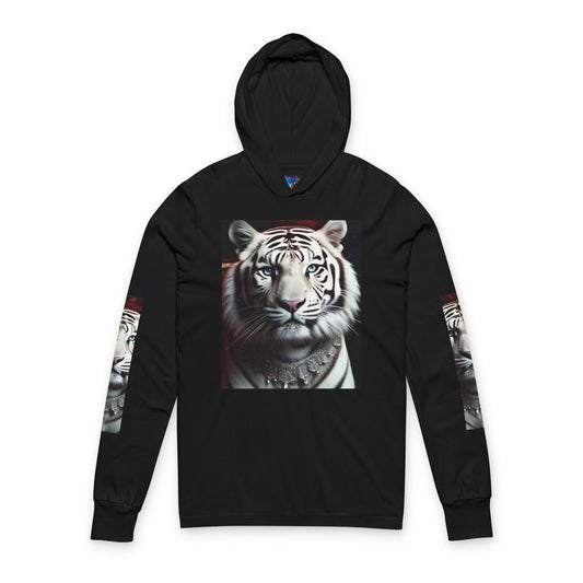 Tiger Portrait Hooded Long Sleeve Tee
