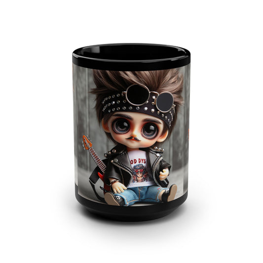 Stylish Punk Rock Mug, Coffee Cup for Music Lovers, Gift for Rock Fans, Edgy Home Decor, Unique Collectible