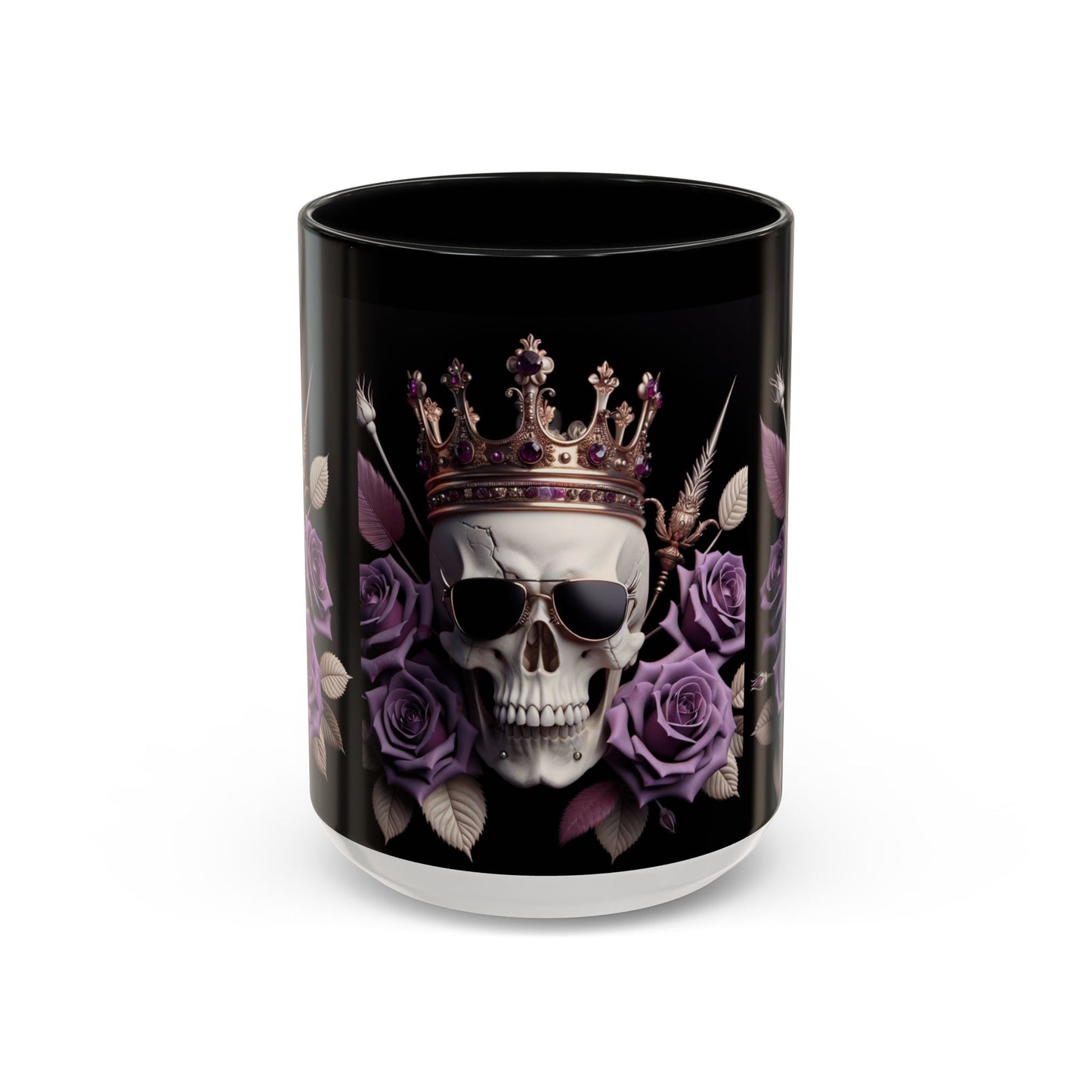 Skull and Roses☠️Accent Coffee Mug (11, 15oz)