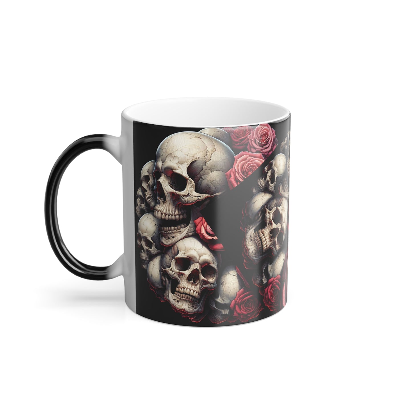 Skulls&Roses💀🌹Color Morphing Mug, 11oz