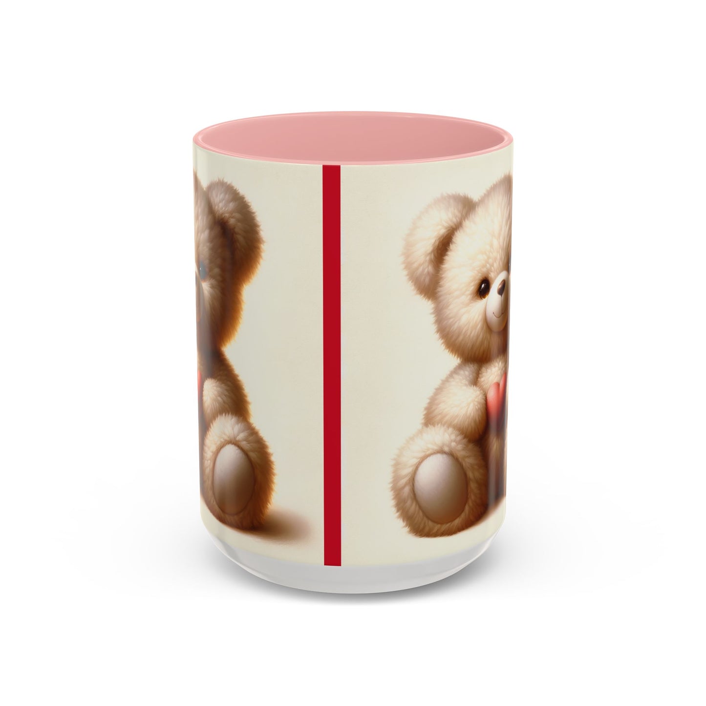 Cute Teddy Bear 🧸Accent Coffee Mug (11, 15oz)