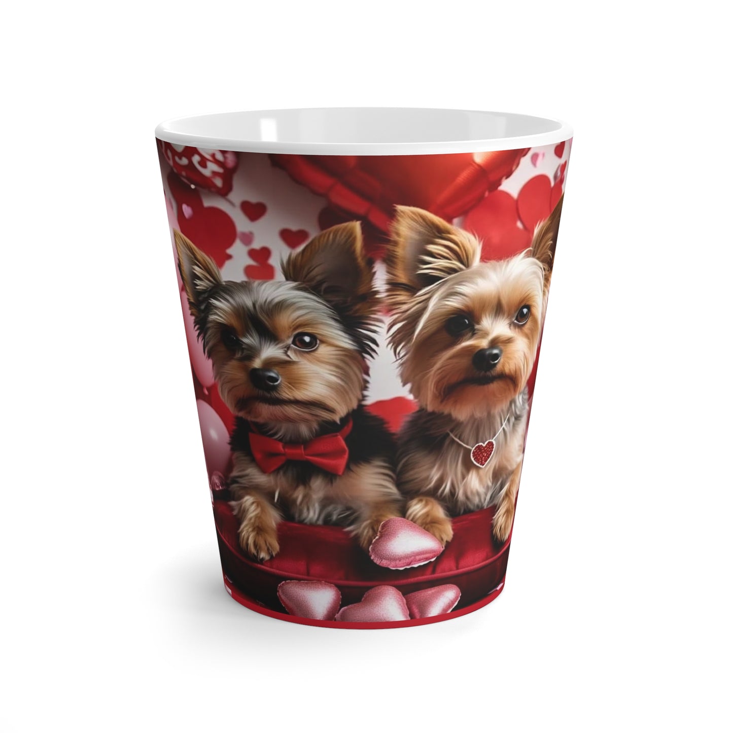 Yorkie Valentines ❤️ Latte Mug