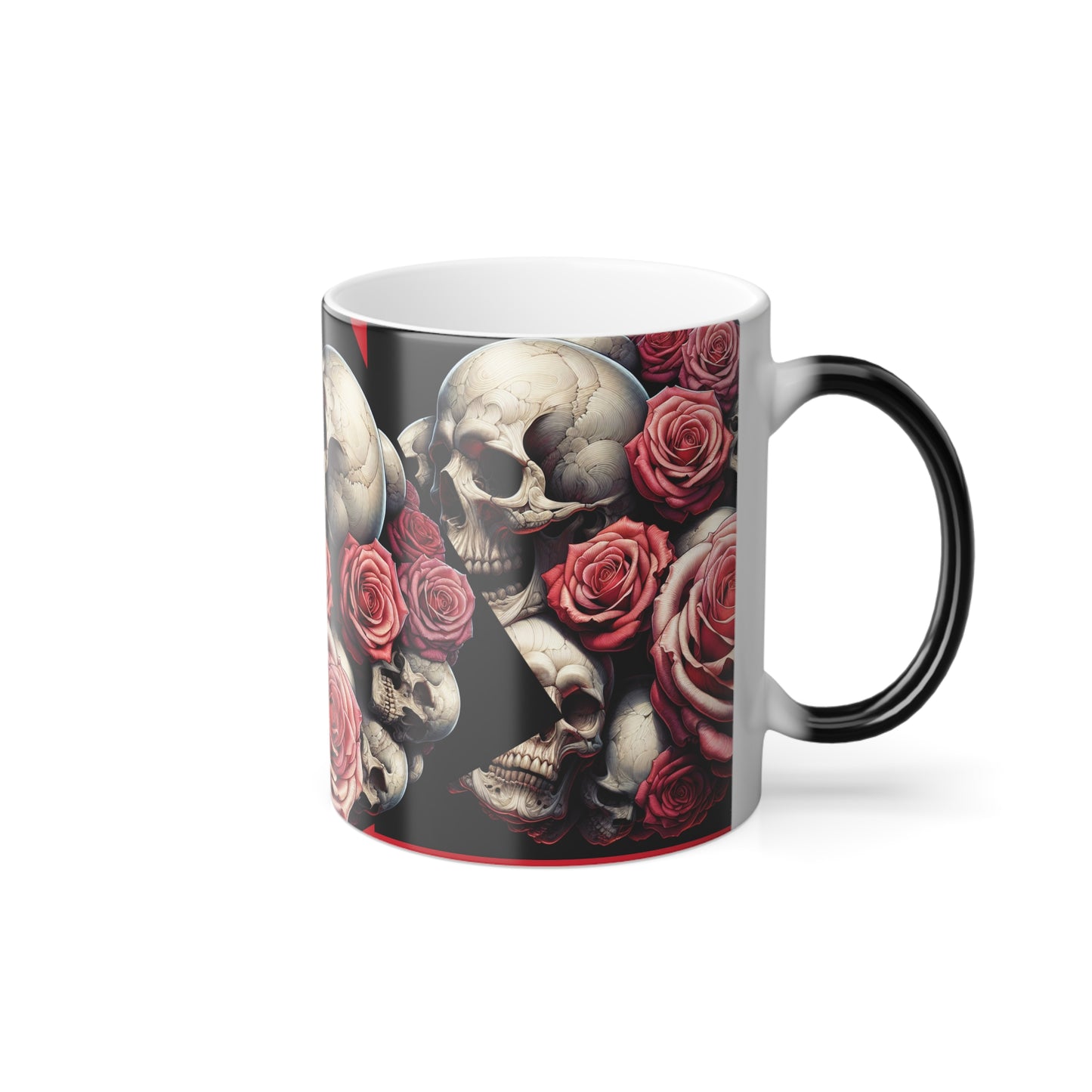 Skulls&Roses💀🌹Color Morphing Mug, 11oz