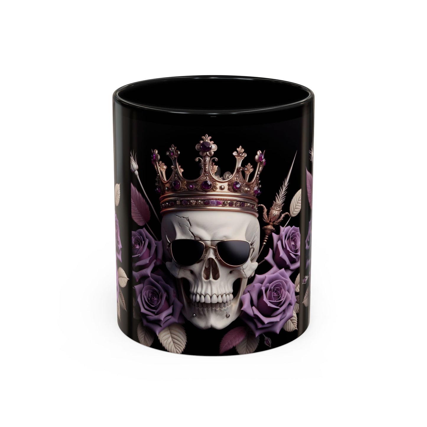 Skull and Roses☠️Accent Coffee Mug (11, 15oz)