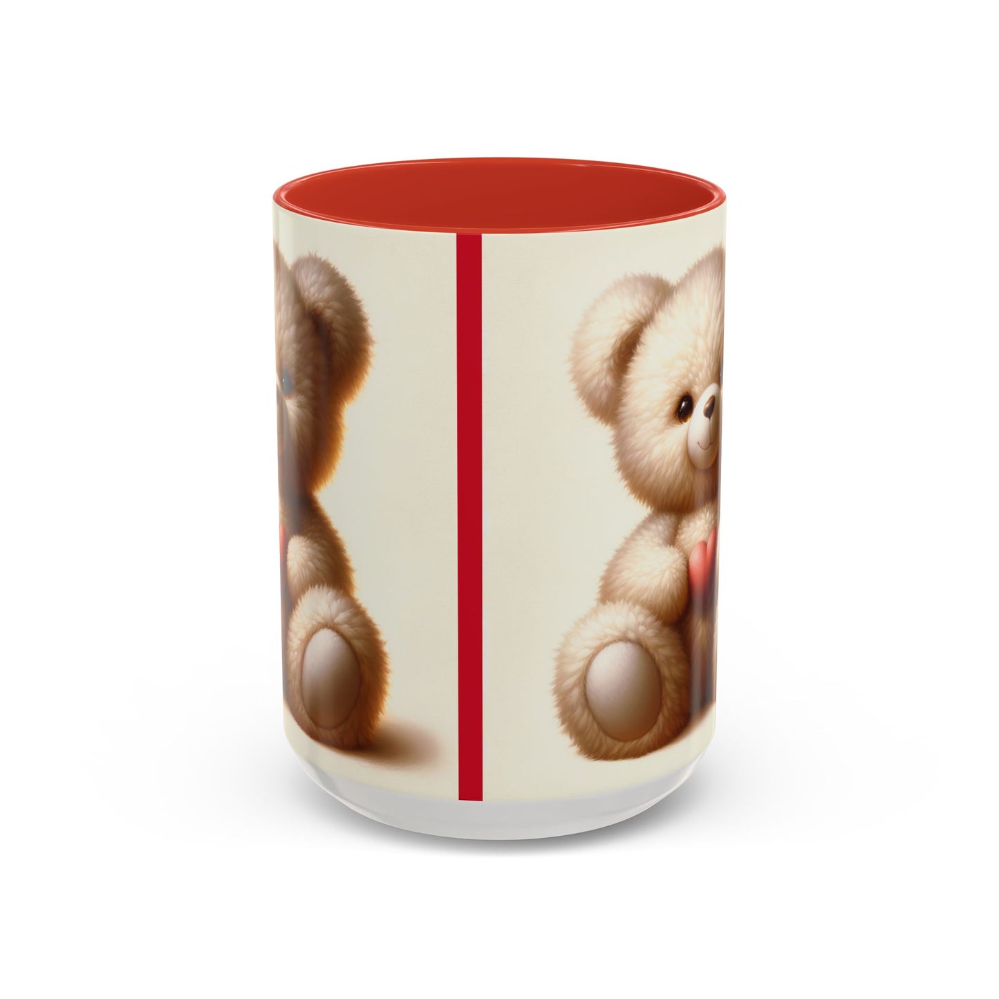 Cute Teddy Bear 🧸Accent Coffee Mug (11, 15oz)