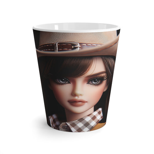 Cowgirl Latte Mug with Stylish Cowboy Design, Perfect for Coffee Lovers, Western Decor, Gift for Her, Unique Collectible, Birthday Present