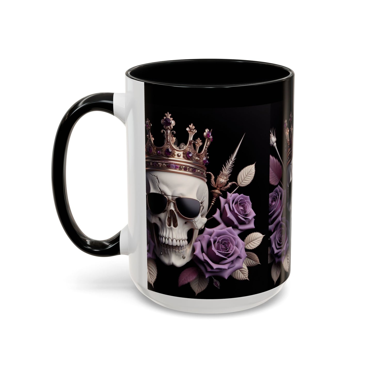 Skull and Roses☠️Accent Coffee Mug (11, 15oz)