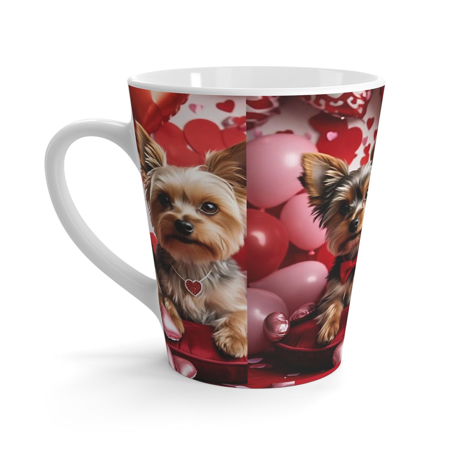 Yorkie Valentines ❤️ Latte Mug