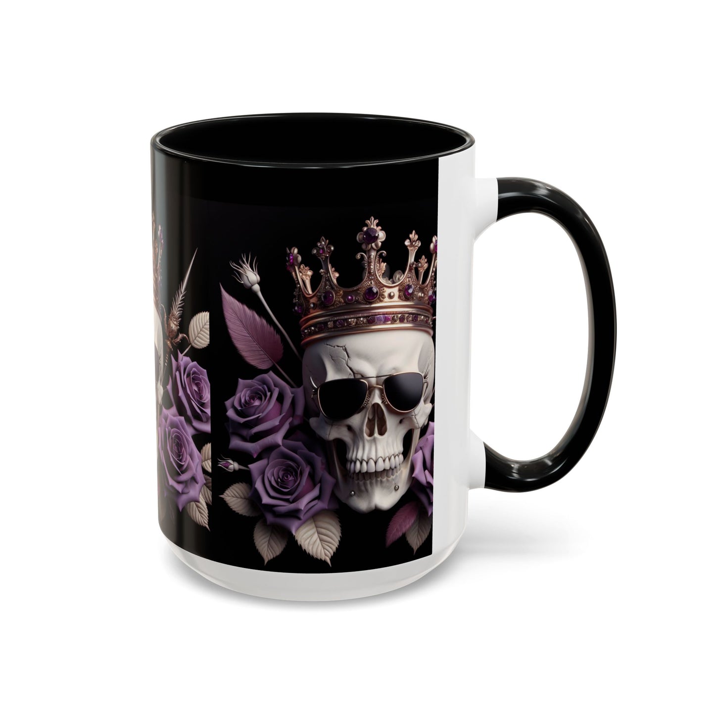 Skull and Roses☠️Accent Coffee Mug (11, 15oz)