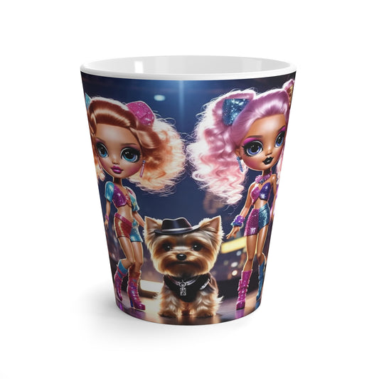 Colorful Dancer Latte Mug - Fun Gift for Dancers, Art Lovers, Birthdays, Home Decor, Coffee Lovers