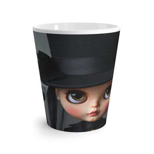 Doll-Inspired Latte Mug - Whimsical Coffee Cup for Blythe Doll Lovers, Unique Gift for Collectors, Tea Lovers, Home Decor, Halloween