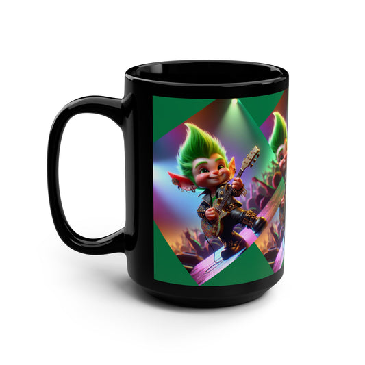 Black Mug, 15oz☘️Leprechaun☘️