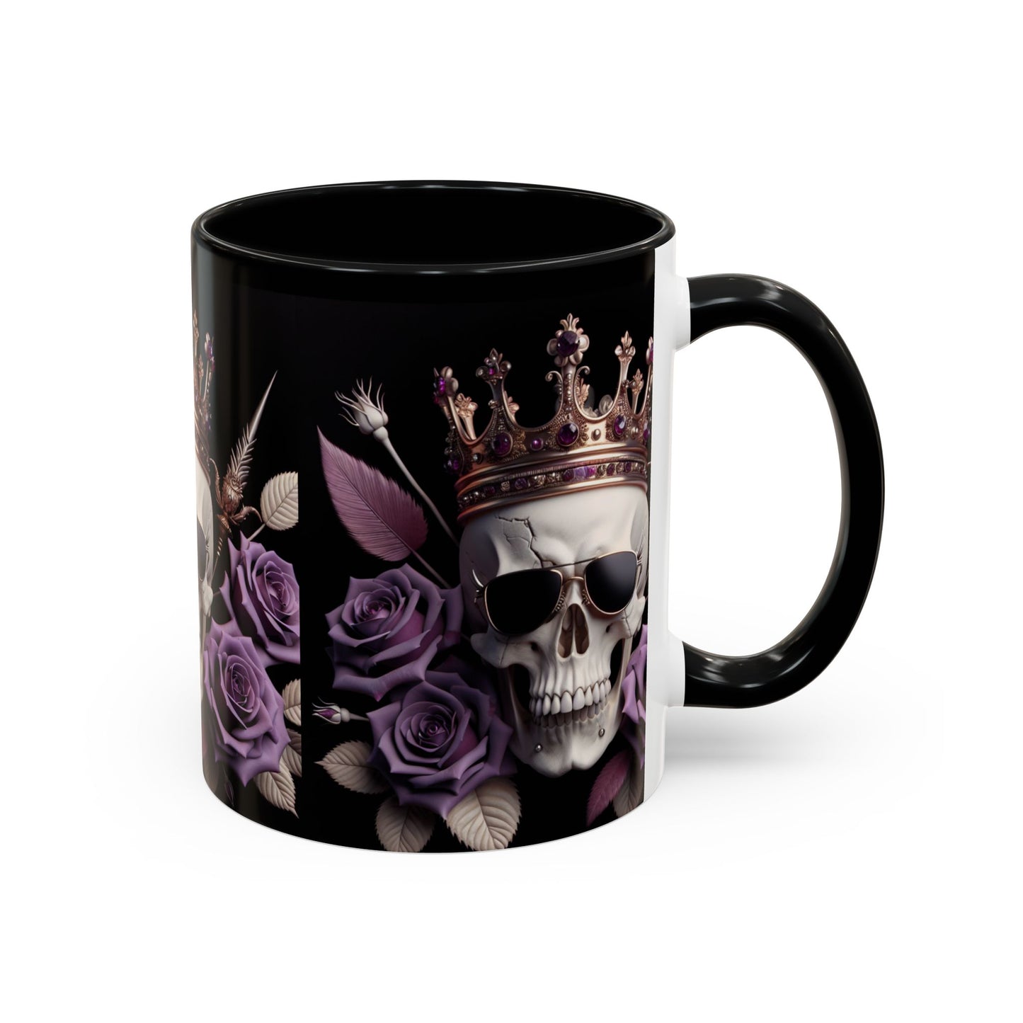 Skull and Roses☠️Accent Coffee Mug (11, 15oz)