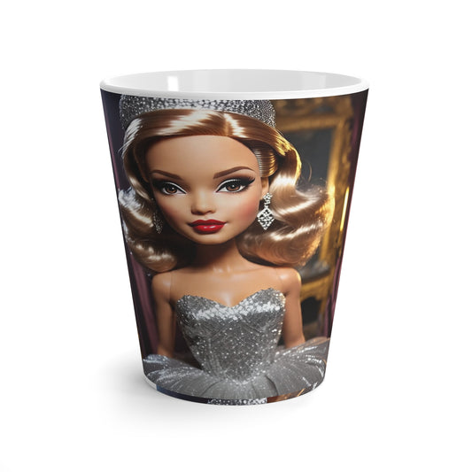 Glamorous Barbie Latte Mug, Doll-Inspired Coffee Cup, Unique Gift for Collectors, Fashionista Kitchen Decor, Perfect for Birthdays, Holidays