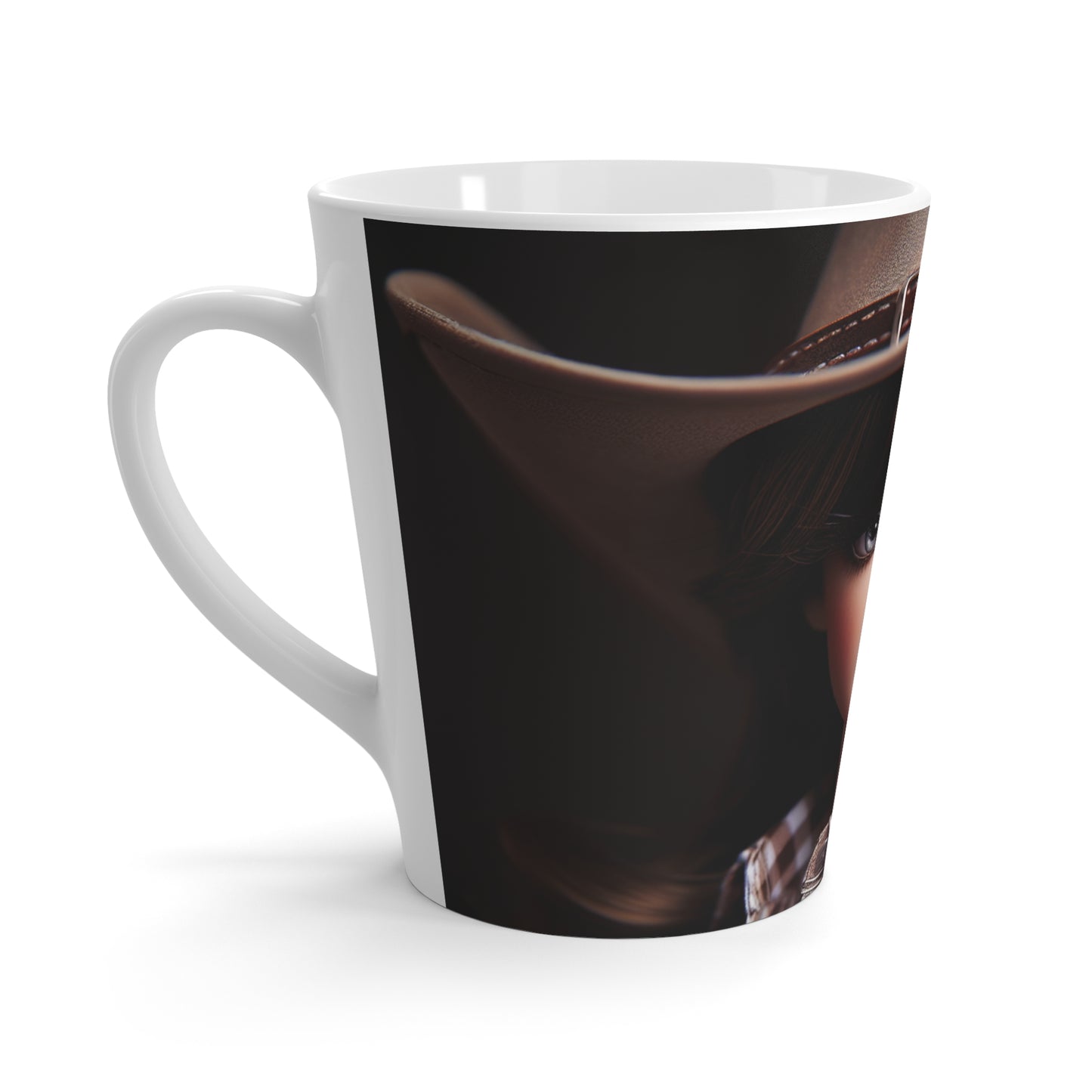 Cowgirl Latte Mug with Stylish Cowboy Design, Perfect for Coffee Lovers, Western Decor, Gift for Her, Unique Collectible, Birthday Present