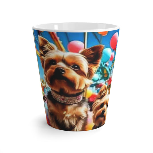 Yorkshire Terrier Latte Mug, Dog Lover Gift, Cute Dog Mug, Pet Birthday Celebration, Fun Coffee Cup