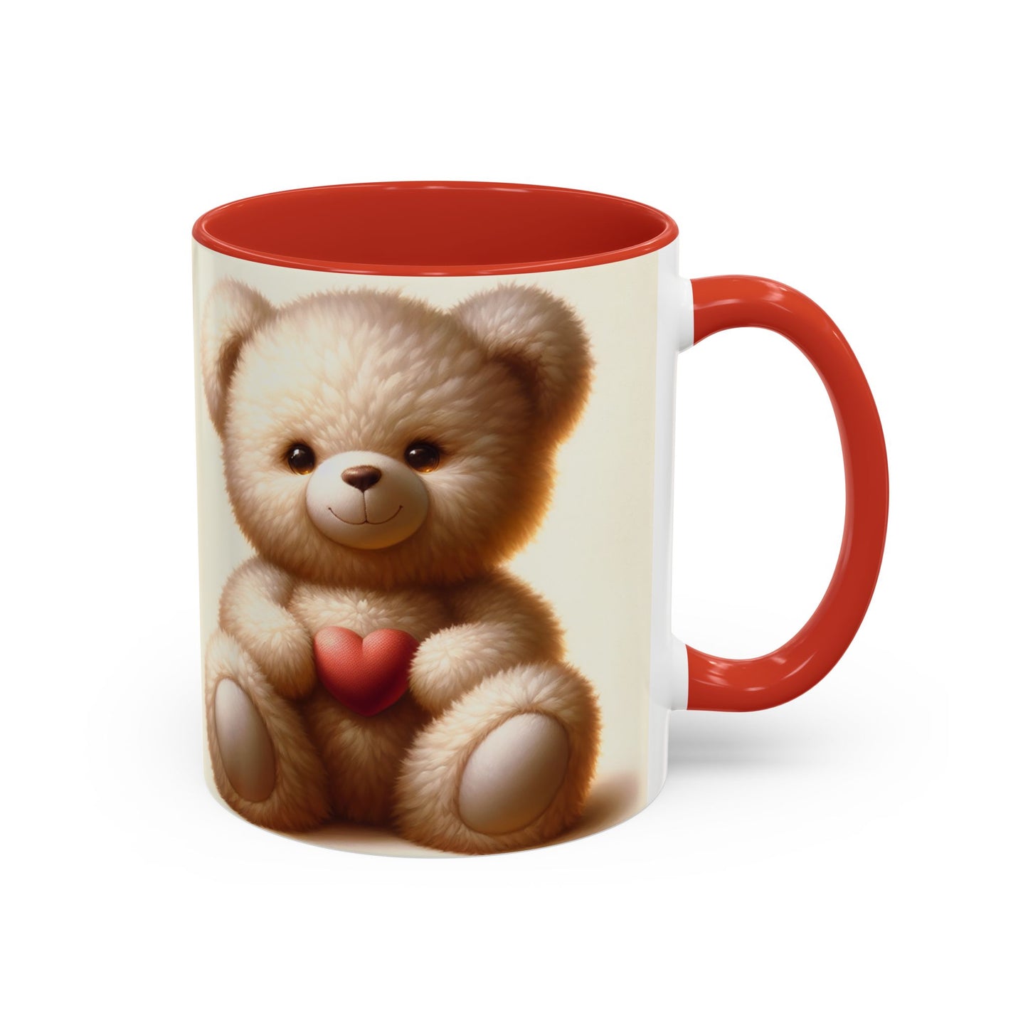 Cute Teddy Bear 🧸Accent Coffee Mug (11, 15oz)