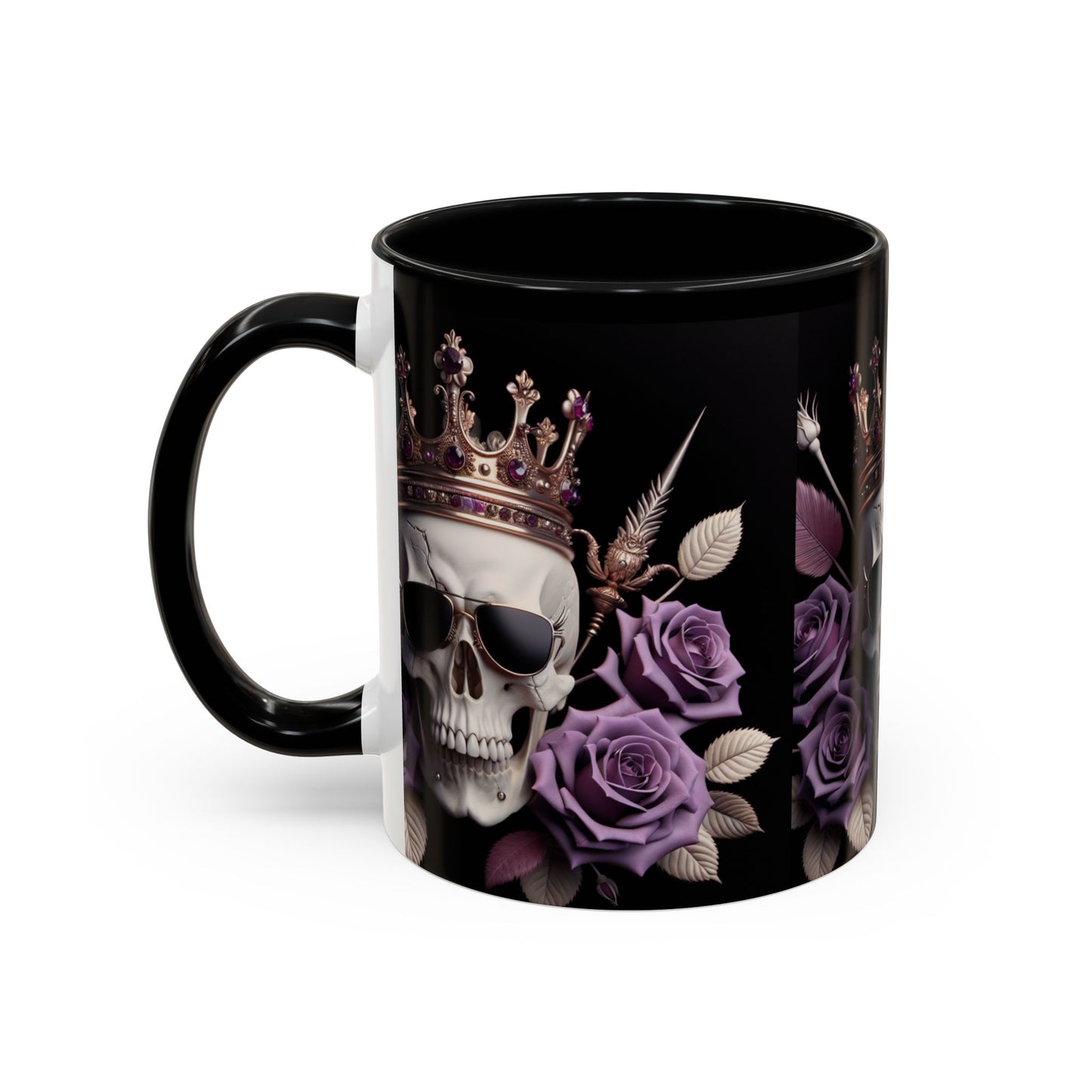 Skull and Roses☠️Accent Coffee Mug (11, 15oz)