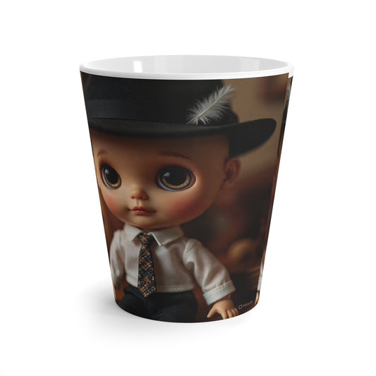 Vintage Doll Latte Mug - Quirky Decor, Collectible Cup, Perfect Gift for Doll Lovers, Unique Coffee Mug, Cute Home Accent