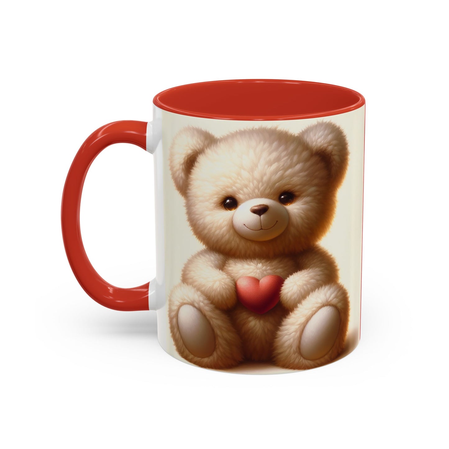 Cute Teddy Bear 🧸Accent Coffee Mug (11, 15oz)